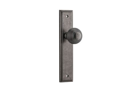 Door TRA13842 Knob Guildford Stepped Latch D/Nickel H240xw50xp60mm