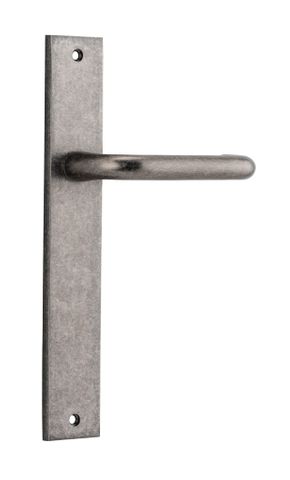 Door TRA13844 Lever Oslo Rectangular Latch D/Nickel H240xw38xp57mm
