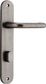Door TRA13846P85 Lever Oslo Oval Privacy D/Nickel Ctc85mm H240xw40xp57mm