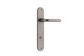 Door TRA13846P85 Lever Oslo Oval Privacy D/Nickel Ctc85mm H240xw40xp57mm