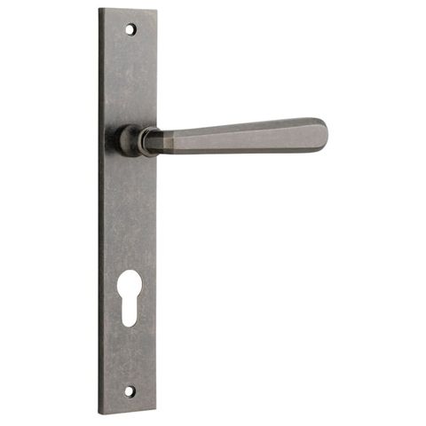 Dr TRA13872E85 Lvr Cophgn Rect Euro Pr D/Nickel Ctc85mm H240xw38xp61mm
