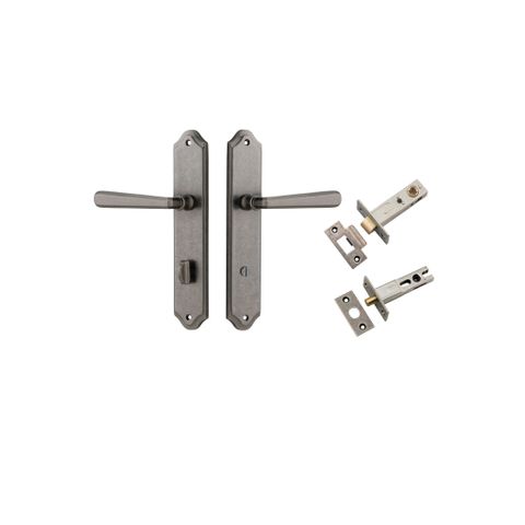 Door TRA13874KPRIV60 Lever Copenhagen Shouldered Priv Pair Distressed Nickel
