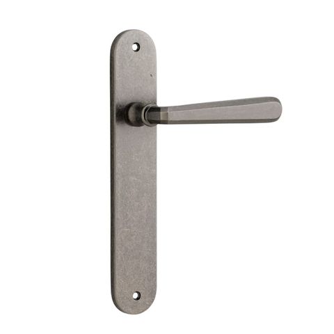 Door TRA13876 Lever Copenhagen Oval Latch Pr D/Nickel H240xw40xp61mm