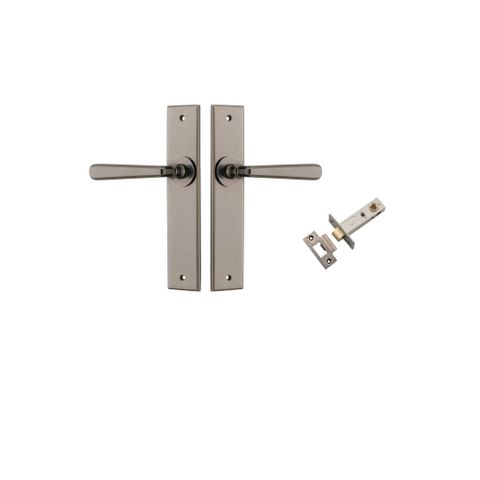 Door TRA13880KPASS60 Lever Copenhagen Chamfered Distressed Nickel Passag Kit