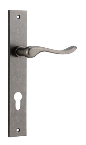 Dr TRA13920E85 Lvr Stirling Rect Euro Pr D/Nickel Ctc85mm H240xw38xp64mm