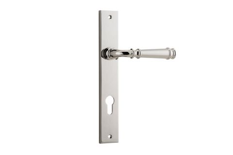 Door TRA14206E85 Lever Verona Rectangular Euro Pn Ctc85mm H240xw38xp59mm