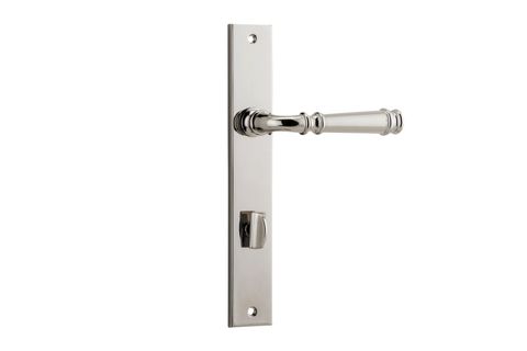 Door TRA14206P85 Lever Verona Rectangular Priv Pn Ctc85mm H240xw38xp59mm