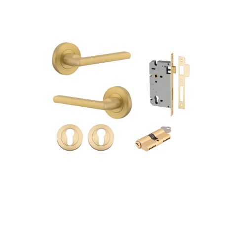 Iver Baltimore Round Rose Entrance Lever Kit (Key/Key)