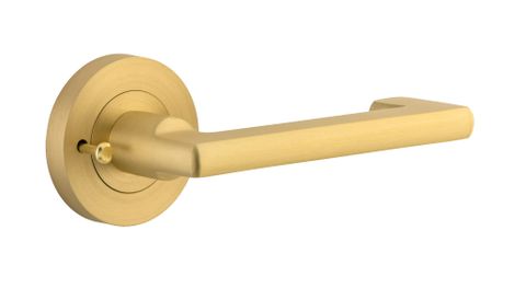 Iver Baltimore Return Round Rose Privacy Lever Kit W/ Latch
