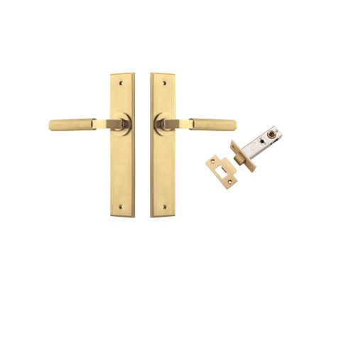 Iver TRA16296KPASS60 Door Lever Brunswick Chamfered Brushed Gold PVD Passage