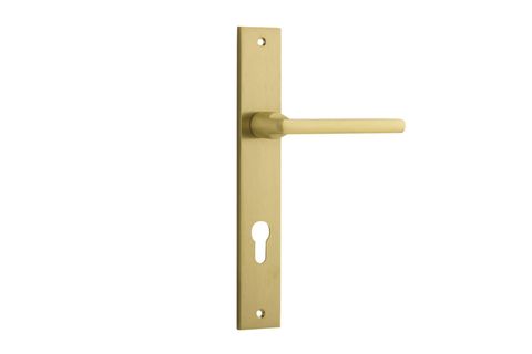 Iver TRA16302E85 Door Lvr Baltimr Rect Eu Pr Brsh Gld PVD Ctc85 L118xp54