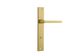 Iver TRA16302P85 Door Lvr Baltimr Rect Priv Pr Brush Gold PVD L118xp54mm