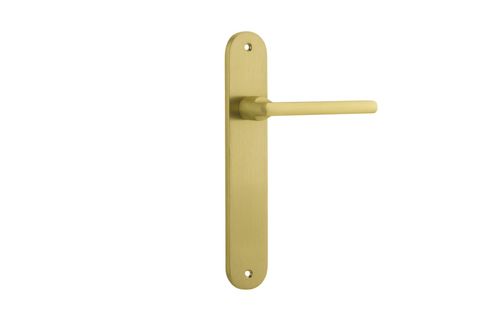 Iver TRA16326 Door Lvr Baltimr Oval Latch Pr Brush Gold PVD L118x P54