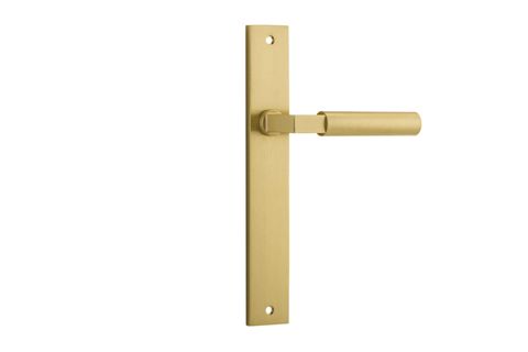 Iver TRA16350 Door Lvr Berlin Rect Latch Pair Brush Gold PVD L120xp57