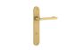 Iver TRA16352P85 Door Lvr Baltimr Return Oval Priv Pair Brushed Gold Pvd