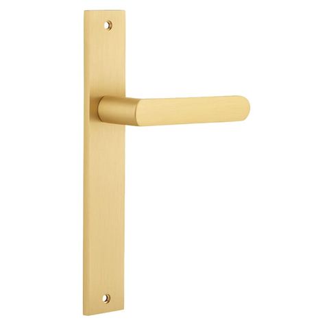 Iver TRA16360 Door Lvr Osaka Rect Latch Pr Brushed Gold PVD L120x P52