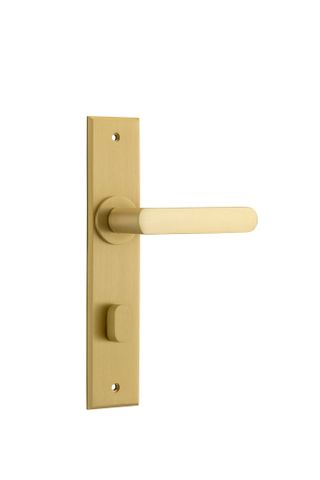 Iver TRA16366P85 Door Lvr Osaka Chamferd Priv Pr Brush Gold PVD L120xp54