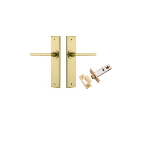Iver TRA16382KPASS60 Door Lever Baltimore Chamfered Brushed Gold PVD Psg Kit