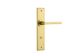 Iver TRA16382P85 Door Lvr Baltimore Chamferd Privacy Pair Brush Gold Pvd