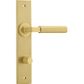 Iver TRA16394P85 Door Lvr Berlin Chamferd Prv Pr Brush Gold PVD L120xp59