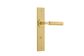 Iver TRA16394P85 Door Lvr Berlin Chamferd Prv Pr Brush Gold PVD L120xp59