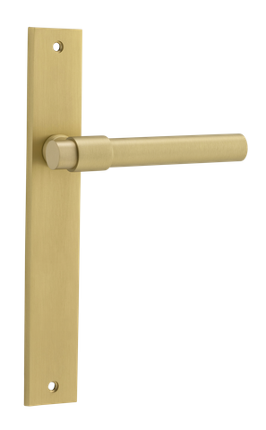 Door TRA16396 Lever Helsinki Rectangular Latch Pair Brushed Gold Pvd