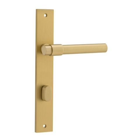 Iver TRA16396P85 Door Lever Helsinki Rectangular Privacy Pair Brushed Go