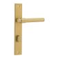 Iver TRA16396P85 Door Lever Helsinki Rectangular Privacy Pair Brushed Go