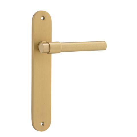 Iver TRA16400 Door Lever Helsinki Oval Latch Pair Brushed Gold Pvd