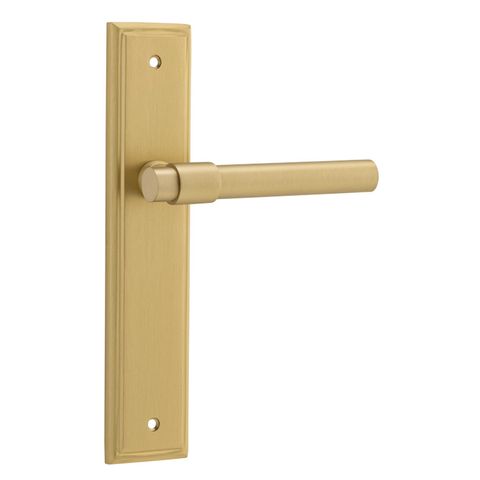 Iver TRA16402 Door Lever Helsinki Stepped Latch Pair Brushed Gold Pvd