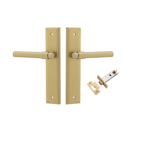 Iver TRA16402KPASS60 Door Lever Helsinki Stepped Brushed Gold PVD Passage Ki