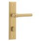 Iver TRA16402P85 Door Lever Helsinki Stepped Privacy Pair Brushed Gold