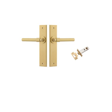 Iver TRA16404KPASS60 Door Lever Helsinki Chamfered Brushed Gold PVD Passage