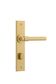 Iver TRA16404P85 Door Lever Helsinki Chamfered Privacy Pair Brushed Gold