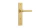 Iver TRA16404P85 Door Lever Helsinki Chamfered Privacy Pair Brushed Gold