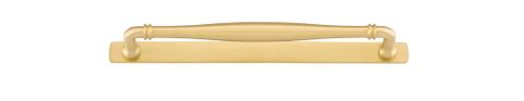 Iver TRA17106B Cabinet Pull Sarlat Brushed Gold PVD With Backplate L30