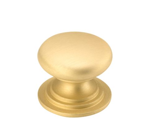 Iver TRA17117 Cupboard Knob Sarlat Brushed Gold PVD P27xd32mm