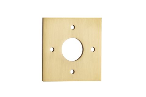 Adaptor TRA17126 Plate Pair Rose Square Brushed Gold PVD H60xw60xp2mm