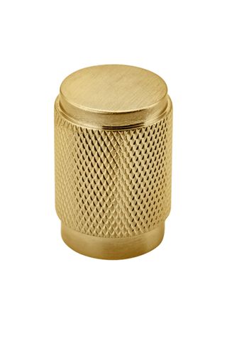 Cupboard TRA17157 Knob Brunswick Knurled Brushed Gold PVD P28xd20mm