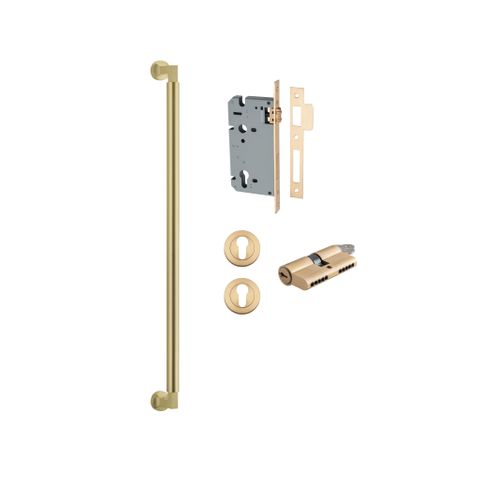 Iver TRA17195KENTR60KK Pull Handle Berlin Brushd Gold PVD Ctc6key/Key Entr Kit