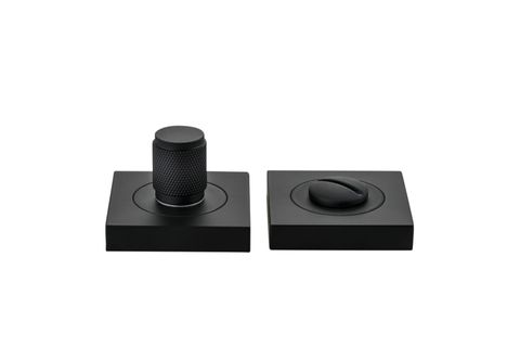 Iver TRA20003 Privacy Turn Brunswick Cfix Square Knurled Matt Black