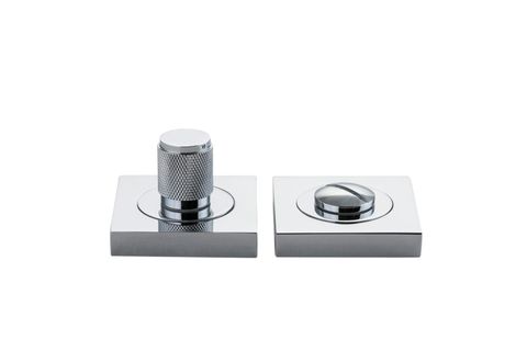Privacy TRA20004 Turn Brunswick Cfix Square Knurled Polished Chrome