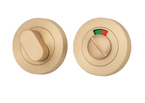 Iver TRA20076 Privacy Turn W/Indicator Round Satin Brass D52xp23mm