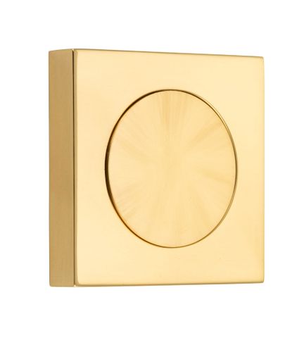 Blank TRA20290 Rose Square Polished Brass H52xw52xp10mm