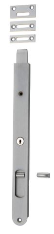 Flush TRA20325 Bolt Locking Brushed Chrome H300xw29mm