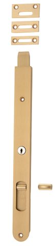Flush TRA20326 Bolt Locking Brushed Brass H300xw29mm