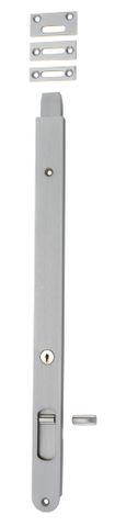 Flush TRA20335 Bolt Locking Brushed Chrome H400xw29mm