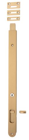 Flush TRA20336 Bolt Locking Brushed Brass H400xw29mm