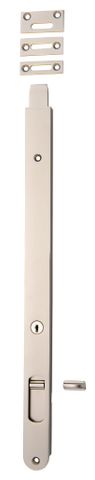 Flush TRA20339 Bolt Locking Satin Nickel H400xw29mm