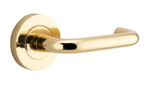 Iver Oslo Round Rose Privacy Lever Kit W/ Latch